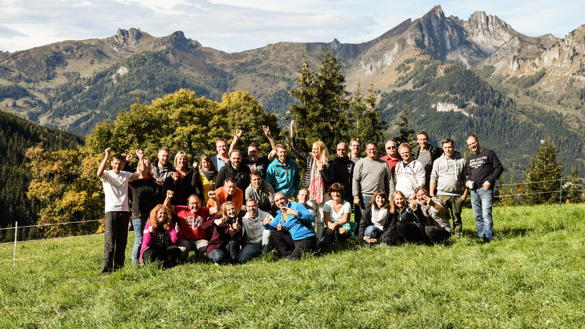 Das GenussZeit Team in den Bergen