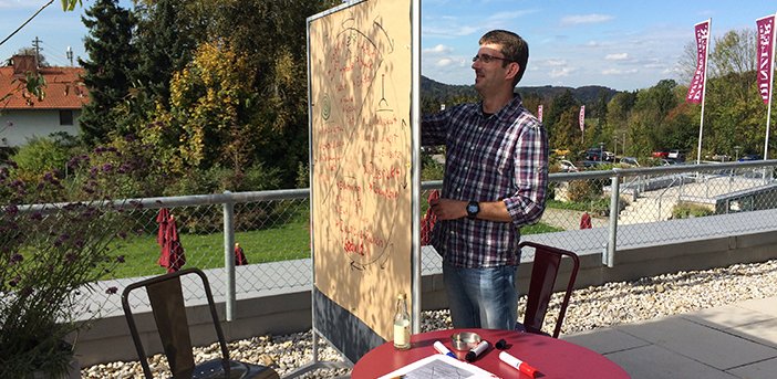 Mitarbeiter beim Kommunikations-Workshop